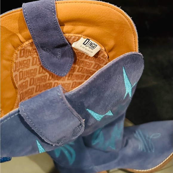 Dingo NWT Women size 9.5 Blue and Turquoise Cowboy Boots - Picture 6 of 6